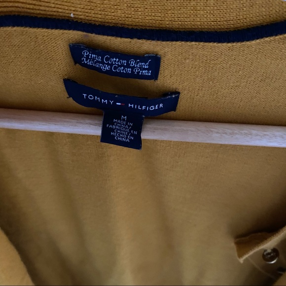 TOMMY HILFIGER MUSTARD CARDIGAN - Picture 2 of 2